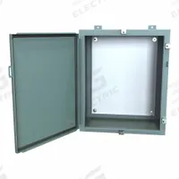 HAMMOND Electrical Enclosure: Steel, 24 in x 20 in x 12 in, NEMA 12/13/3R/4, w/Panel, Solid Cover (MPN 1418N4E12). Key specifications — Closure Method: Clamps; Brand: HAMMOND; Knockouts: Not Included.