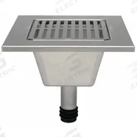 ZURN Floor Sink Liner: 12 3/8 in Overall Wd, 5 3/4 in Sump Dp, 2 in Nominal Pipe Size, Gasket (MPN Z1900-RL2). Key specifications — Color: Silver; Grate Material: Stainless Steel; Connection Type: Gasket; Brand: ZURN; Grate Opening Type: Full Grate; Finish: Stainless Steel.