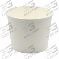 EMPRESS Disposable Carry-Out Food Container: 83 oz Capacity, Paper, Detached Lid, 100 PK (MPN EMPTUBP83-W). Key specifications — Brand: EMPRESS; Material: Paper; Microwave Safe: Yes; Product Type: Paper Tub; Shape: Round; Closure Type: Detached Lid.