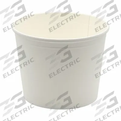 EMPRESS Disposable Carry-Out Food Container: 83 oz Capacity, Paper, Detached Lid - Round Paper Containers