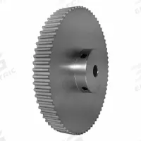DAYTON Timing Pulley: Modified Curvilinear, Fixed, For GT Timing Belt Section, For 9 mm Belt Wd (MPN 70-5P09-6A6). Key specifications — Brand: DAYTON; Finish: Clear Anodized; For Belt Series: Powerhouse®.