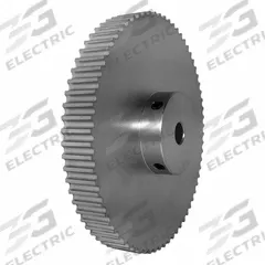 DAYTON Timing Pulley: Modified Curvilinear, Fixed, For GT Timing Belt Section, For 9 mm Belt Wd (MPN 70-5P09-6A6). Key specifications — Brand: DAYTON; Finish: Clear Anodized; For Belt Series: Powerhouse®.