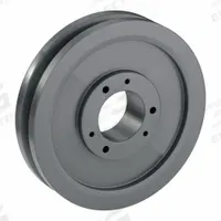APPROVED VENDOR V-Belt Pulley: C100, 1 Groove, 10.4 in OD, Bushed Bore, SF, For C/CX Belt Section (MPN 1C100SF). Key specifications — Pulley Industry Number: C100; Pitch Diameter: 10 in (C); For Belt Section (broad, with similar types): C or CX.