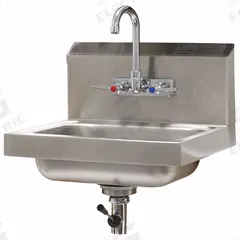 ADVANCE TABCO Hand Sink: 1 Stations, 5 in Bowl Dp, 14 in Bowl Lg, 10 in Bowl Wd, Faucet Included (MPN 7-PS-67). Key specifications — Includes Side Splash: Side Splash Not Included; Brand: ADVANCE TABCO.