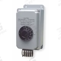 PECO Line Volt Mechanical Tstat: Heat or Cool, Plastic, 40° to 100°F, 3°F, Hydraulic Air Coil (MPN TH109-009). Key specifications — attr400419: 120 to 277V AC; attr400424: (2) SPDT, Open/Close on Rise; attr400415: 40° to 100°F; attr400417: 3°F; attr400418: Hydraulic Air Coil; attr400408: Heat or Cool; attr408361: PECO; attr400410: Plastic.