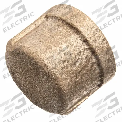 APPROVED VENDOR Cap: Cap, 2 in, BSPT Threaded, Class 125, C89833 Brass - Low-Pressure Threaded Pipe Fittings