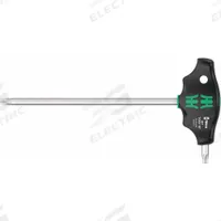 WERA TORX 467 HF T-HANDLE SCREWDRIVER: 2 Tips, Torx, Std End, T40 Tip Size, Long, Steel, Chrome (MPN 05023379001). Key specifications — attr1205415: WERA; attr1205419: Chrome.