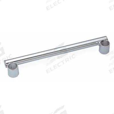METRO Push Handle: Super Erecta Shelving, 18 in x 2 in x 1 1/2 in, Chrome - Push Handles for Wire Shelving
