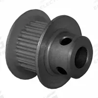 DAYTON Timing Pulley: Modified Curvilinear, Fixed, For GT Timing Belt Section, For 6 mm Belt Wd (MPN 20-2P06M6FA5). Key specifications — Brand: DAYTON; Finish: Clear Anodized; For Belt Series: Powerhouse®.