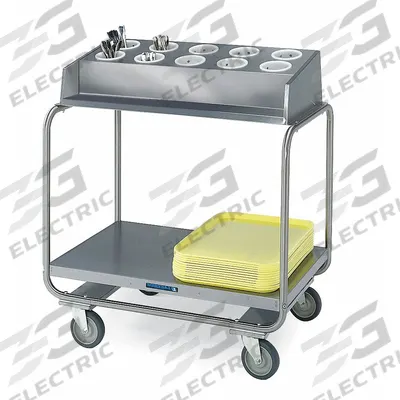 LAKESIDE Flatware Cart: 39 3/4 in Overall Ht, 34 3/4 in Overall Lg, 22 1/2 in Overall Wd - Flatware & Tray Dispenser Carts