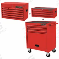 WESTWARD Rolling Cabinet Kit: 13 Drawers, Light Duty, Keyed, Red / Powder Coated (MPN 361LM7). Key specifications — attr1116680: Red; attr1116684: Ball Bearing; attr1116690: WESTWARD; attr1116659: Keyed; attr1116661: Rolling Tool Cabinet 28-3/4 in W x 18-1/8 in D x 33-7/8 in H.
