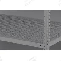 TENNSCO Shelf: 48 in Overall Wd, 24 in Overall Dp, Ventilated Shelf, 22 ga, Medium Gray (MPN PQ2-4824P). Key specifications — Color: Medium Gray; Finish: Powder Coated; Includes: (4) Shelf Clips; Material: Steel; Brand: TENNSCO.