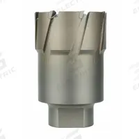 MILWAUKEE Annular Cutter: 2 3/8 in Cutter Dia, 2 in Max Cutting Dp, Bright, Carbide, Threaded (MPN 49-57-2370). Key specifications — attr253884: No; attr253885: Bright; attr253886: Carbide; attr253888: Fractional Inch; attr277149: MILWAUKEE.