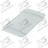 VOLLRATH Wire Grate: 8 3/4 in Overall Lg, 11 1/8 in Overall Wd, 22 ga Gauge, Stainless Steel (MPN 20228)
