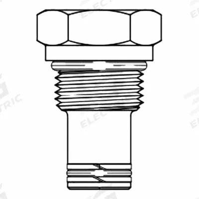 BUCHER HYDRAULICS Hydraulic Cavity Plugs: Zinc-Coated Steel, Two-Way, 1_2 Blocks Ports - Cartridge Valve Cavity Plugs