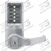 SIMPLEX Mechanical Push Button Lockset: ADA Compliant, Chrome (MPN R8146B26D41). Key specifications — Product Type: Mechanical Push Button Lockset; Manufacturer Part Number: R8146B26D41; Key Override Options: Best and Equivalents (6 or 7-Pin length) Not Included.