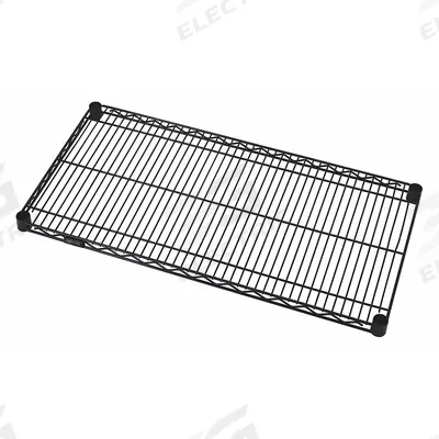 QUANTUM Wire Shelf: 24 in x 14 in, 1 Shelves, Quick-Adjust, 600 lb Load Capacity - Antimicrobial Wire Shelves for Wet & Dry Use