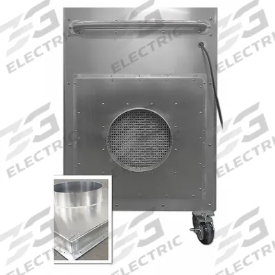 HEPACART Export Adaptor: 26 1/2 in Overall Wd, 26 1/2 in Overall Lg, 5 1/4 in Overall Ht - Accessories for Particle Containment Units