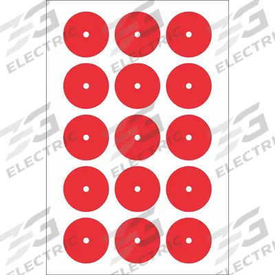 ACCUFORMNMC Gauge Marking Labels: Red, Polyester