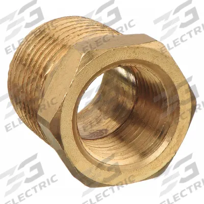 PARKER Metal Pipe Straight: Straight, 3/8 in x 1/8 in - Threaded High-Pressure Pipe Fittings for Potable Water