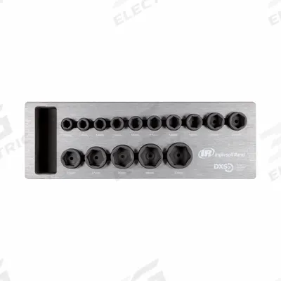 INGERSOLL RAND Impact Socket Set: Small Set (0-50 pieces) Set Size, 15 Pieces - Insider & DXS Socket Sets