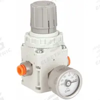 SMC Vacuum Regulator: 1/4 in Vacuum Inlet Size, Push to Connect, 140 lpm Max Flow Rate, IRV (MPN IRV10-N07BG). Key specifications — attr124258: Push to Connect; attr124255: IRV; attr158968: SMC.