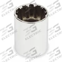 PROTO Socket: SAE, 1/2 in Drive Size, 7/8 in Socket Size, Spline, Std, Chrome, Not Tether Capable (MPN J5428SPL). Key specifications — attr1204417: PROTO; attr1204392: Chrome.