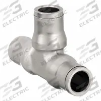 LEGRIS Push-Fit Tee Fitting: 5/16 in OD x 5/16 in OD x 5/16 in OD Size, Brass, 1 7/8 in Overall Lg (MPN 3604 08 00). Key specifications — Brand: LEGRIS.