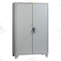 LITTLE GIANT Storage Cabinet: 48 in x 30 in x 78 in, Swing Handle & Keyed, 12 ga Panel Thick, Legs (MPN SSL2-A-3048). Key specifications — attr62698: Gray; attr62736: Welded; attr87895: Legs; attr62693: Assembled; attr62737: Stationary; attr62694: Adjustable; attr62695: Powder Coated; attr62696: Steel.