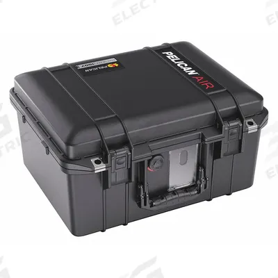 PELICAN Protective Case: 11 3/8 in x 15 1/8 in x 8 1/2 in Inside, Dividers, Black - Lightweight Suitcase-Style Cases