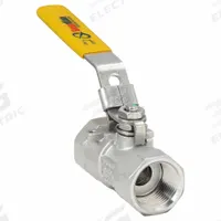 APPROVED VENDOR Manual Two-Way Ball Valve: 1 in, 316 Stainless Steel, Straight, FNPT x FNPT (MPN 06Q011N06010FSR). Key specifications — Brand: APPROVED VENDOR; Handle: Locking Lever.