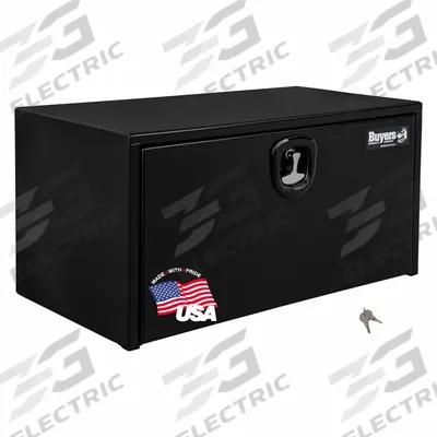 BUYERS PRODUCTS Underbody: Underbody Truck Box, Single Drop-Down Door Door, 24 in Overall Dp - Single Drop-Down Door Boxes