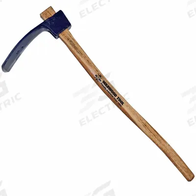 WARWOOD TOOL Track Adze: 34 in Overall Lg, 4 in Cutting Edge Lg, 6 lb Head Wt, Steel - Adzes