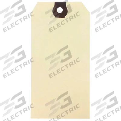 APPROVED VENDOR Shipping Tag: #5, 4 3/4 in Tag Ht, 2 3/8 in Tag Wd, 13 Points, Manila - Manila Shipping Tags
