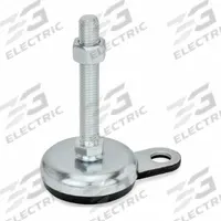 JW WINCO Male-End Leveling Mount: Swiveling Stud, 1/2"-13 Thread Size, 3.15 in, 2,698 lbf Capacity (MPN 32-80-1/2X13-100-A1-SK). Key specifications — Base Shape: Round; Load Capacity: 2,698 lbf; Thrust Pad Material: Buna-N; Includes: Rubber Pad; Hex Size: 11/16 in.