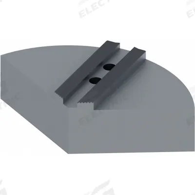 ABBOTT ALUMINUM Lathe Jaw: Round, Full Grip, Aluminum, For 6 in Chuck, 2 in Ht - Full-Grip Lathe Jaws
