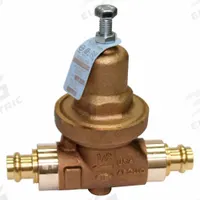 APOLLO Water Pressure Reducing Valve: NPT x NPT, 2 in Pipe Size, Bronze, 25 psig to 75 psig (MPN 36LF20801). Key specifications — Brand: APOLLO; Low-Lead Compliance: Low-Lead Compliant.