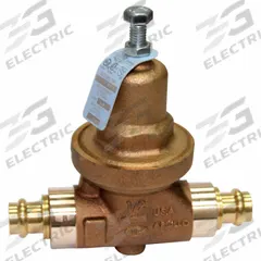 APOLLO Water Pressure Reducing Valve: NPT x NPT, 2 in Pipe Size, Bronze, 25 psig to 75 psig (MPN 36LF20801). Key specifications — Brand: APOLLO; Low-Lead Compliance: Low-Lead Compliant.