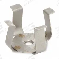 OHAUS Flask Clamp: Flask Clamp, Stainless Steel, Rubber Mat, 25 mL (MPN 30400085). Key specifications — Hold Capacity: 25 mL; Brand: OHAUS; Includes: Rubber Mat; Material: Stainless Steel; Product Type: Flask Clamp.
