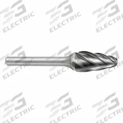 SGS PRO Carbide Bur: Ball-Nosed Tree, SF-3NF, 3/8" x 3/4" Head, 1/4" Shank (MPN 19060). Key specifications — Trade Number: SF-3NF; Brand: SGS PRO.