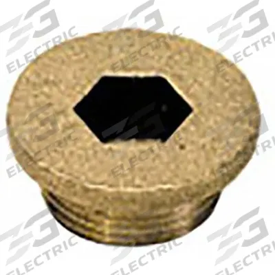 LEGRIS Plug: Cored Plug, C36000 Brass, 14 mm, Metric Threaded, 3,626 psi - Threaded Extreme-Pressure Instrumentation Pipe Fittings