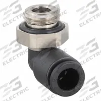 LEGRIS Push-Fit Elbow Fitting: 6 mm OD x 10 mm Pipe Size, Push-to-Connect x Metric, Black, 10 PK (MPN 3199 06 60). Key specifications — Brand: LEGRIS.