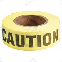 APPROVED VENDOR Barricade Tape: 200 ft Lg, 2 in Wd, Caution Legend, Cotton, Yellow Color (MPN 91082). Key specifications — attr981695: Caution; attr981696: Black; attr377522: APPROVED VENDOR.