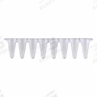 APPROVED VENDOR PCR Strip: PCR Strip, Polypropylene, 0.1 mL Capacity - mL, 0 fl oz Capacity - oz (MPN P3801-QF). Key specifications — Brand: APPROVED VENDOR; Graduated: No; Closure Color: Colorless; Includes: Separate Optical Strip Caps; Includes Closure: Yes; Body Color: Colorless; Bottom Shape: Conical; Body Material: Polypropylene.