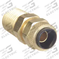 PARKER Compression Fitting Adapter: 3/8 in OD x 1/8 in Pipe Fitting Size, Compression x MNPT, 10 PK (MPN 68P-6-2). Key specifications — attr1195695: PARKER.