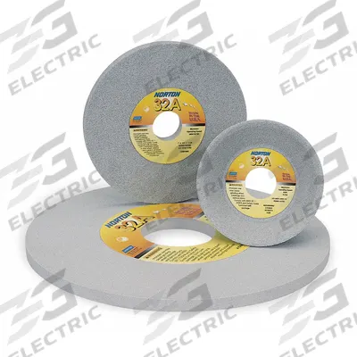 NORTON Straight Grinding Wheel: Type 1, 12" x 1 1/2" x 5" - Grinding Wheels for Moderate-to-Heavy Grinding of Tool Steels