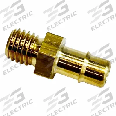 MEM-CO Mini Barb Fitting: 1/4 in ID x 3/16 in ID Size, Threaded x Tube, Brass - Standard Brass Barbed Tube Fittings