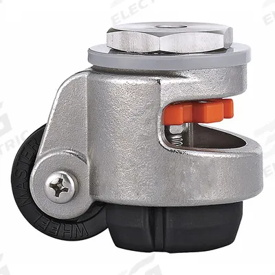 APPROVED VENDOR Stem Caster: 2 in Wheel Dia., 1 in Wheel Wd, Nylon, 550 lb Load Capacity - Corrosion-Resistant Leveling Threaded Stem Casters