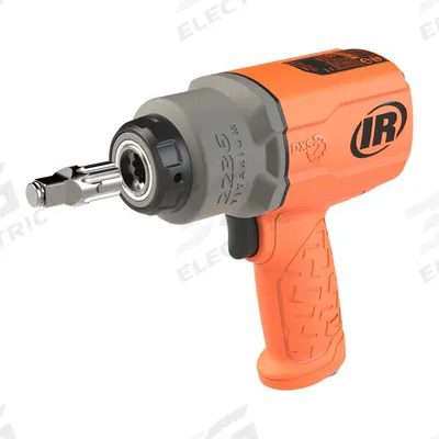 INGERSOLL RAND Air Impact Wrench: Full-Size, 1/2 in Drive, Pistol-Grip, Square - Pistol-Grip Air-Powered Impact Wrenches with Standard Anvils