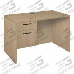 REGENCY Desk: Particle Board, Oak, 1 Pedestals, 2 Drawers, 42 in Overall Wd, 29 in Overall Ht (MPN LSP4224NO). Key specifications — Desktop Material: Particle Board; Includes Modesty Panel: Yes; Kit Product Type: Double Pedestal Desk; Desktop Color: Oak; Brand: REGENCY; Frame Color: Noble Oak; Frame Material: Particle Board; Product Type: Desk.